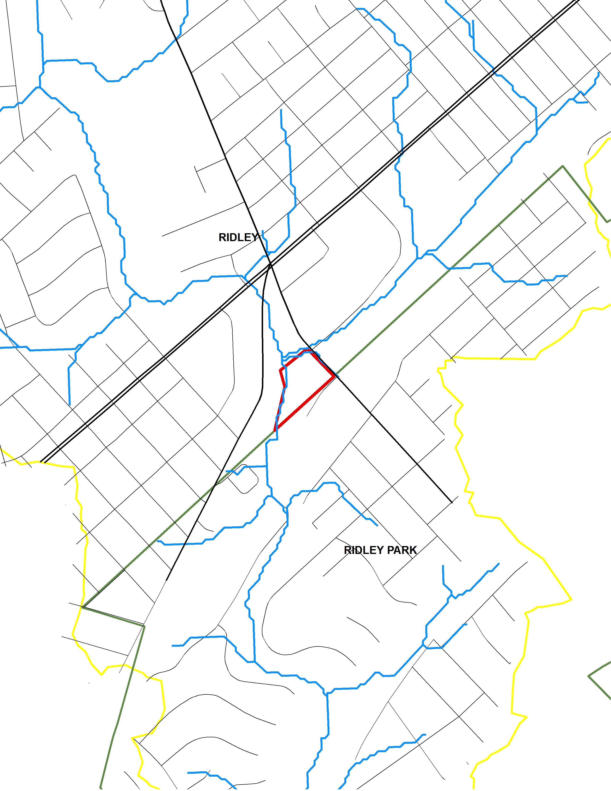 Map of Location in Watershed (click to view - site outlined in red)